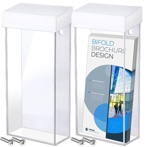 brochure holder with lid.